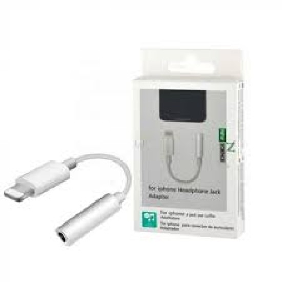 CABO ADAPTADOR DE ÁUDIO SCIENCE PARA IPHONE 8/10/X/11 ÁUDIO 3,5 MM A RELÂMPAGO BRANCO 